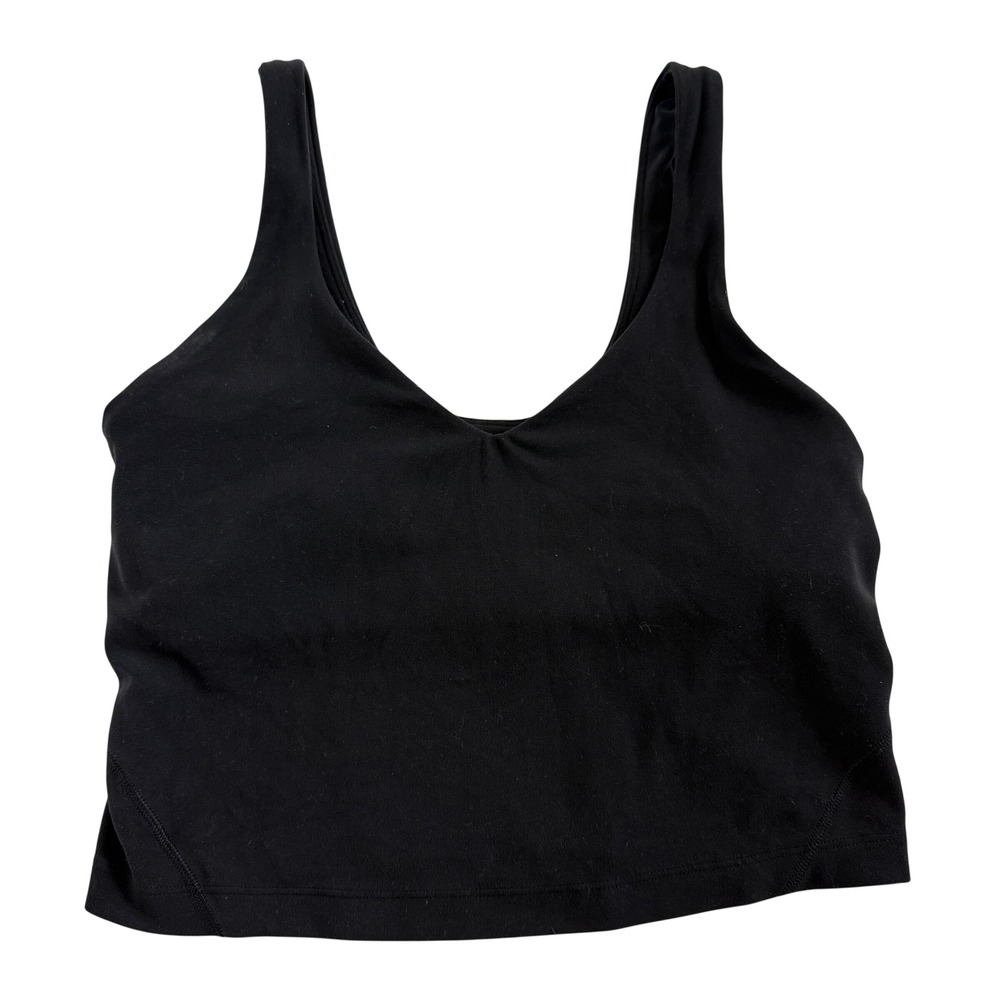 Lululemon Align Tank Top Black Nulu Yoga Camisole Size 6 LW1DTUS